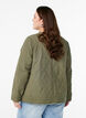 Gewatteerde jas met knopen en zakken, Groen, Model image number 2