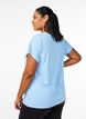Effen gekleurd T-shirt voor sporten, Blauw, Model image number 2