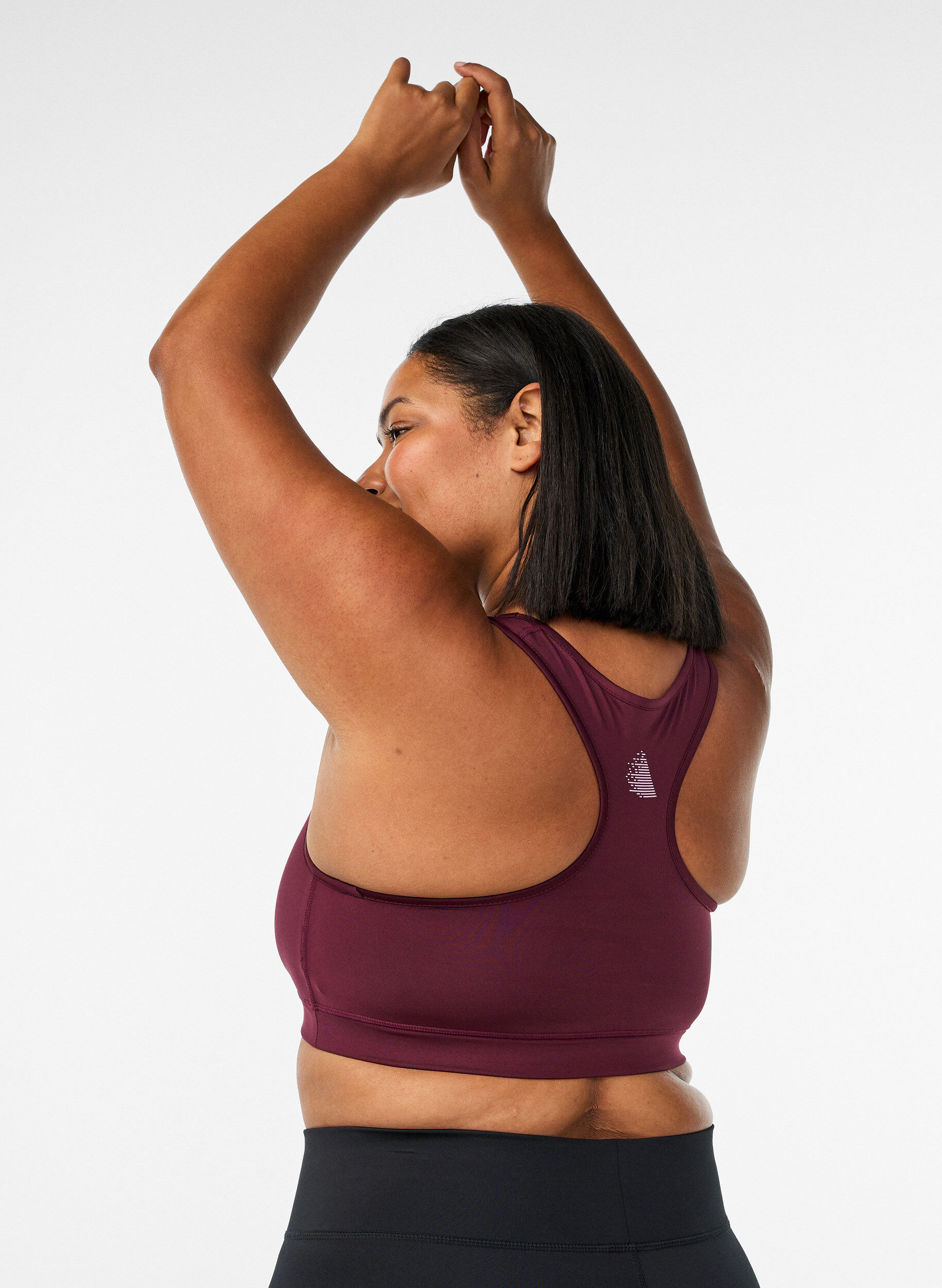 ZizziSport-bh met racerback, Rood, Model image number 2