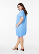 Katoenen jurk met korte mouwen, Blauw, Model image number 2