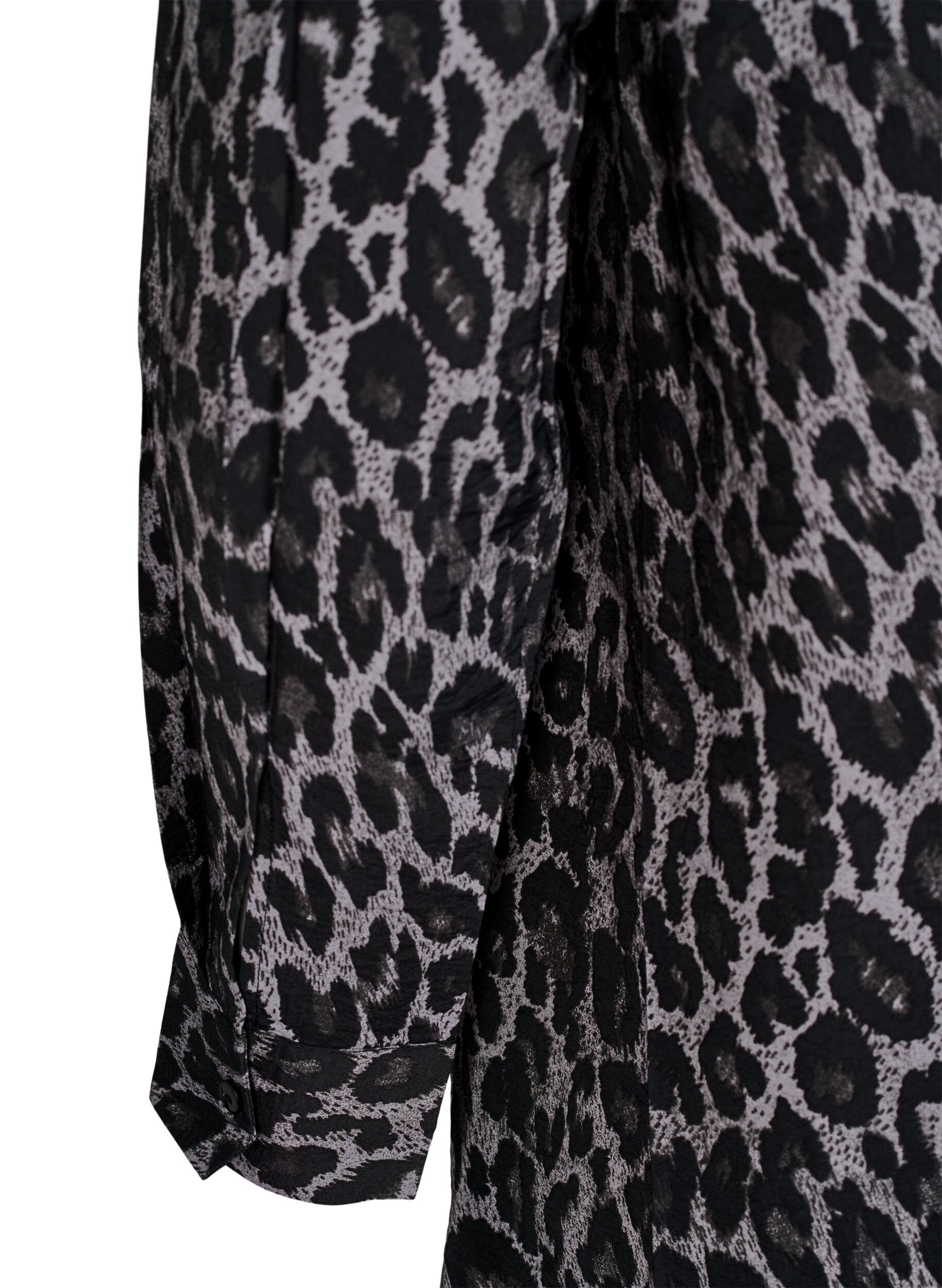 ZizziLange blouse met luipaardprint, Grijs, Packshot image number 3