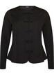 Strakzittend cardigan met knoopsluitingen, Zwart, Packshot image number 0