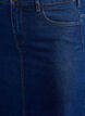 Halflange denimrok met een voorsplit, Blauw, Packshot image number 2