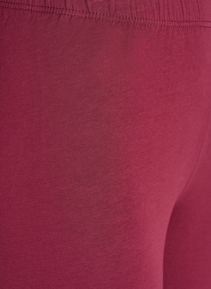 Katoenen legging met voering, Donker Bordeaux, Packshot image number 2