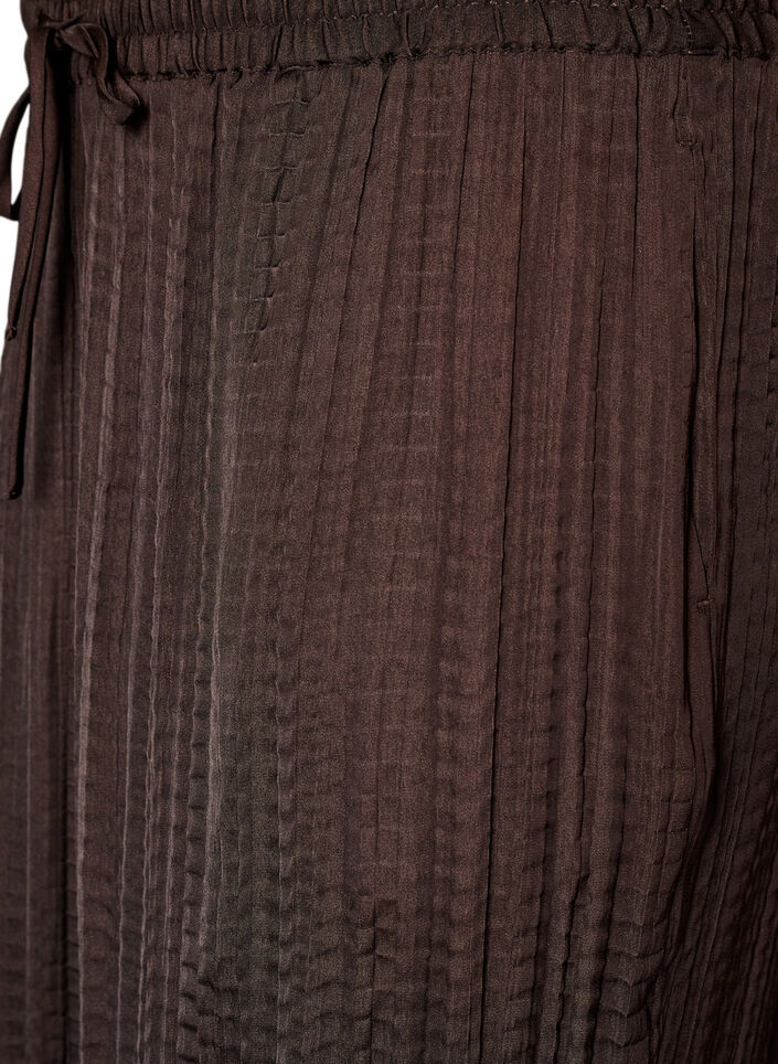 Ballonbroek met structuur en elastische taille, Bruin, Packshot image number 2