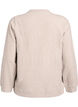 Cardigan van jersey met ronde hals en knoopsluiting, Beige, Packshot image number 1