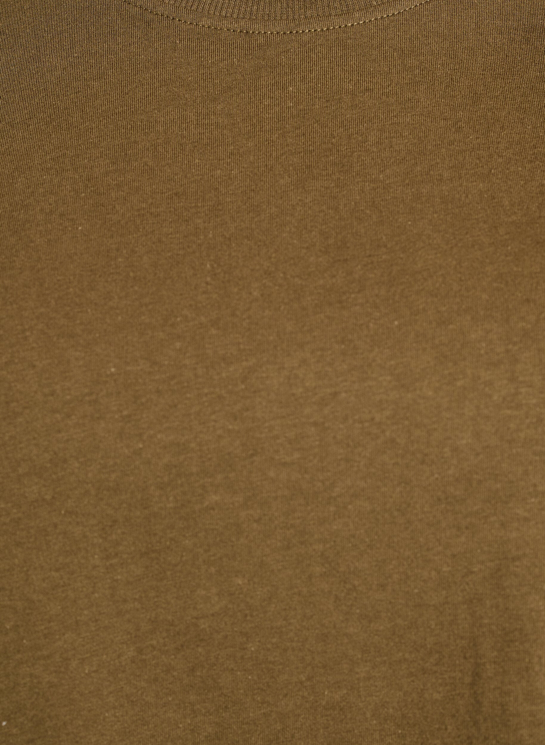 ZizziBasic katoenen T-shirt met ronde hals, Groen, Packshot image number 2