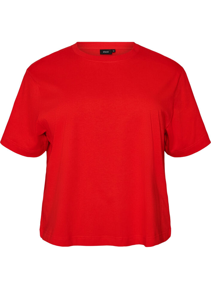 Boxy katoenen T-shirt, 0942, Packshot image number 0