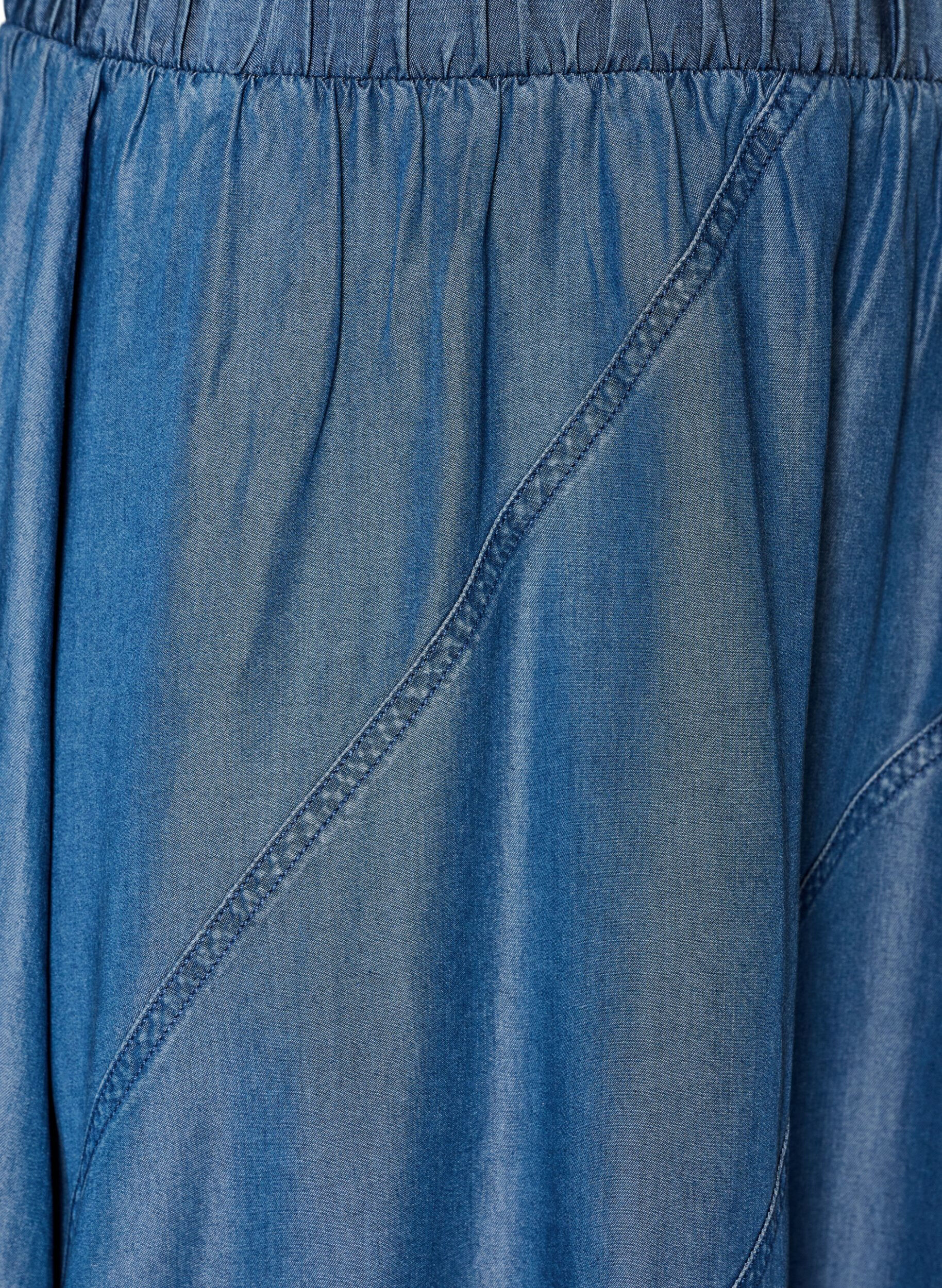 ZizziDenimlook maxirok in TENCEL&trade; Lyocell, Blauw, Packshot image number 2