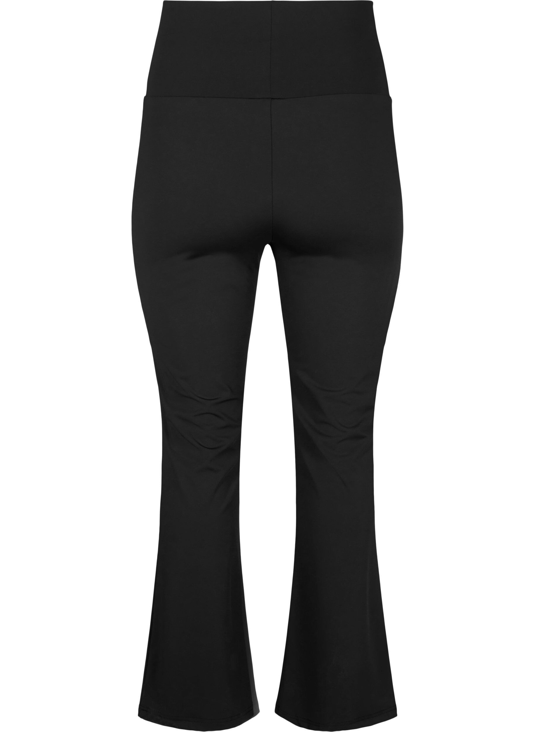 ZizziUitlopende trainingsbroek met hoge taille, Zwart, Packshot image number 1