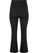 Uitlopende trainingsbroek met hoge taille, Zwart, Packshot image number 1
