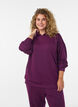 Jersey hoodie, Paars, Model image number 0