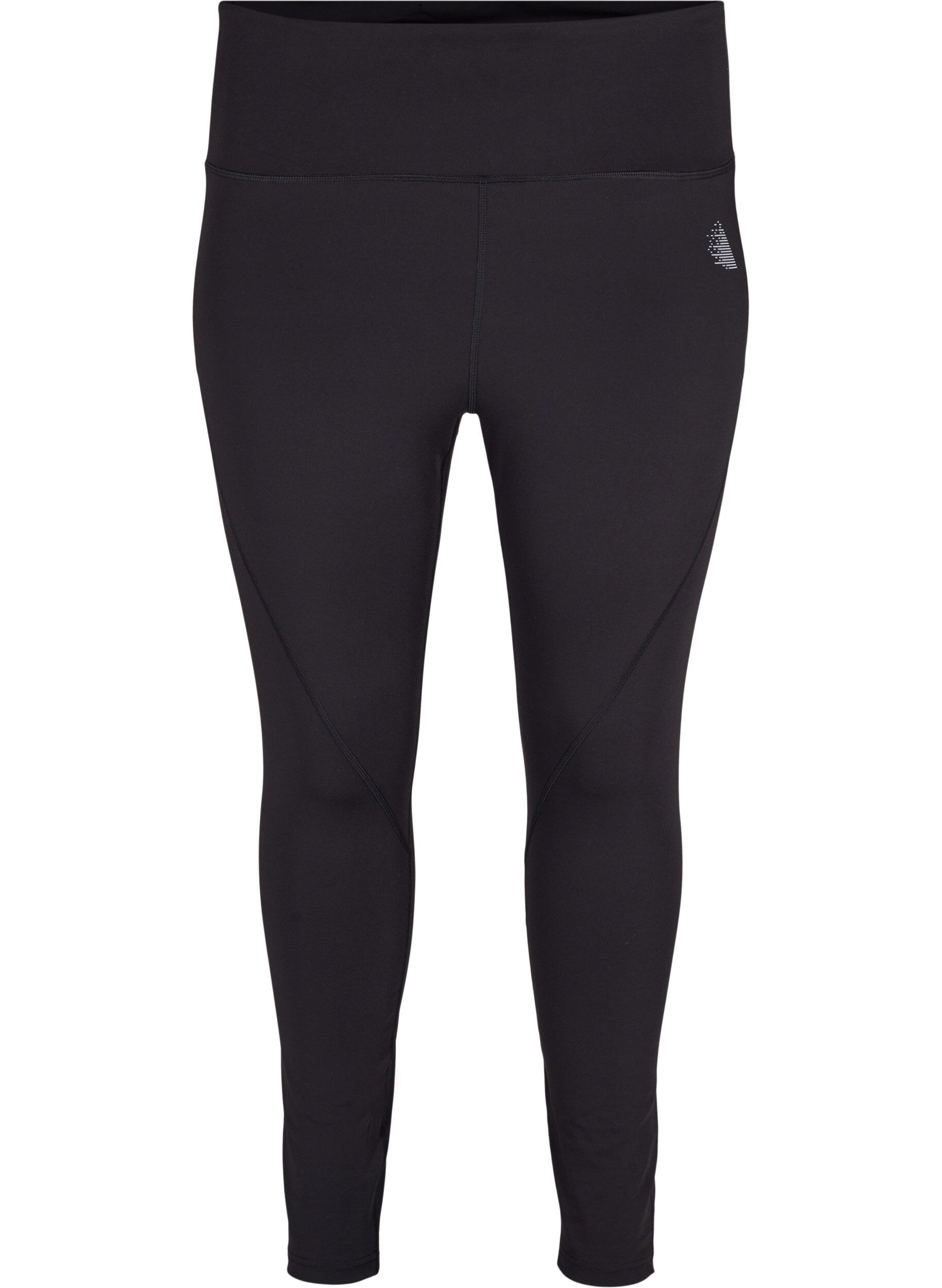 ZizziCORE, V-SHAPE DEFINE TIGHTS - Cropped trainingslegging met v-vormige achterkant, Black, Packshot image number 0