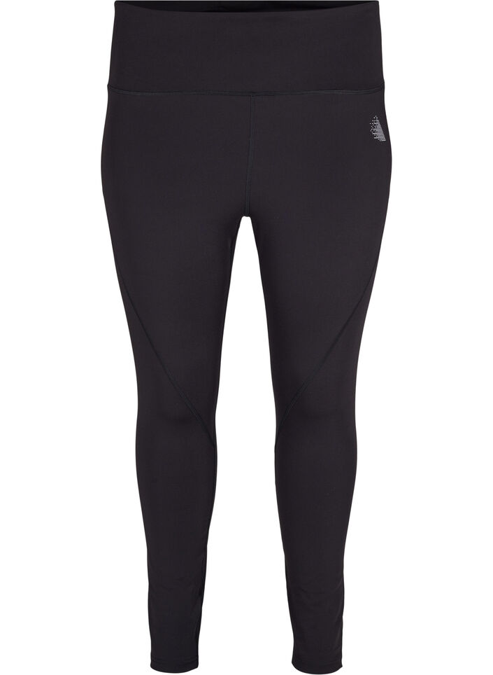 CORE, V-SHAPE DEFINE TIGHTS - Cropped trainingslegging met v-vormige achterkant, Black, Packshot image number 0