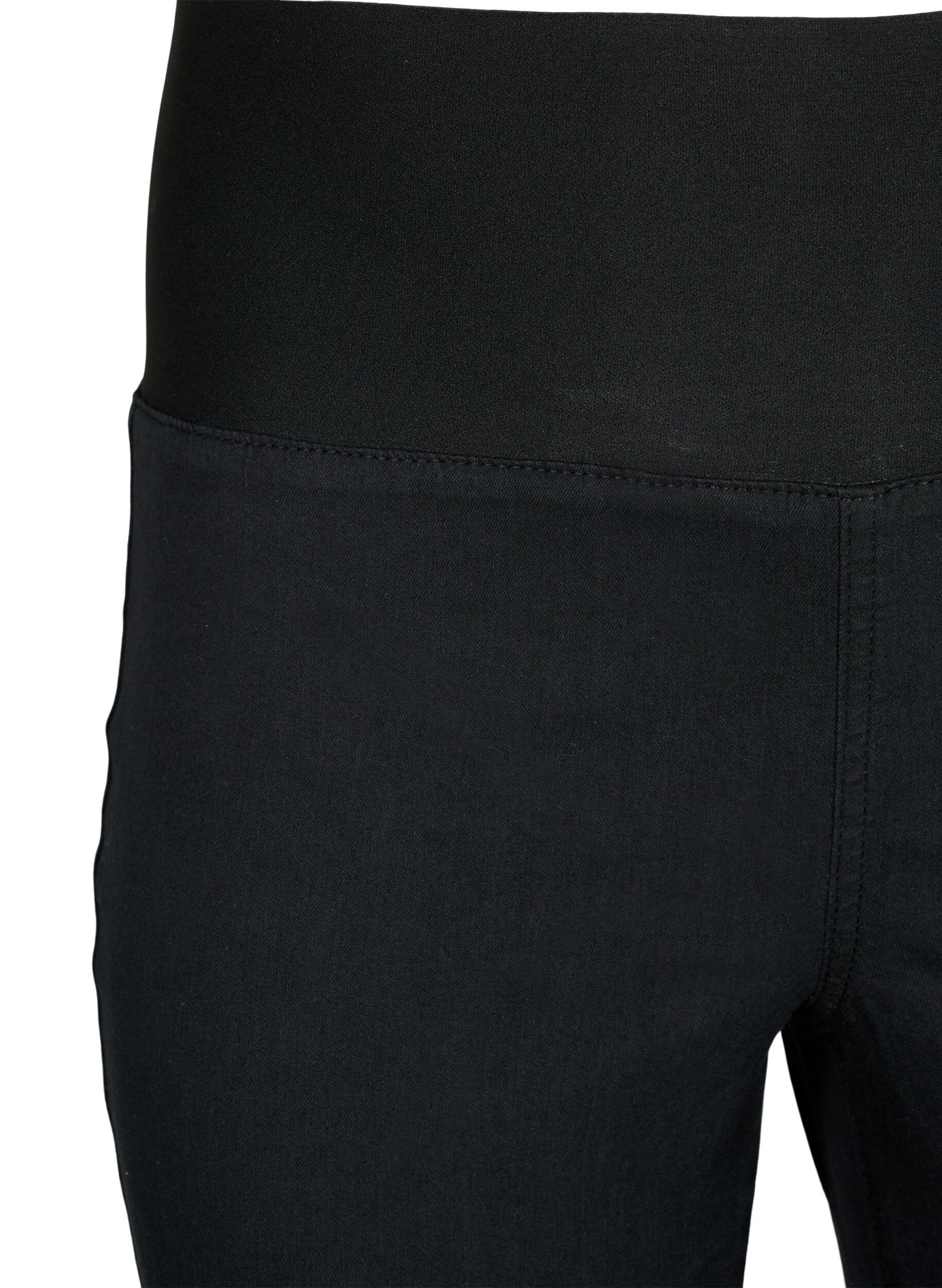 ZizziJeggings met brede elastische tailleband, Zwart, Packshot image number 2