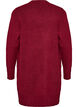 Geribd gebreid vest met zakken, Rood, Packshot image number 1