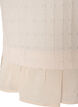 Blouse met structuur en volantzoom, Vanille, Packshot image number 3