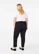 Broek met hoge taille en rechte pijpen, Zwart, Model image number 1