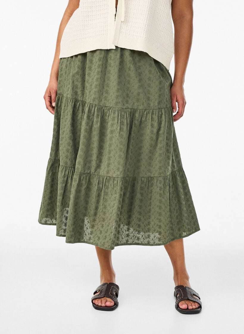 Textuur breisel vest met strikband, Vanille, Model image number 3