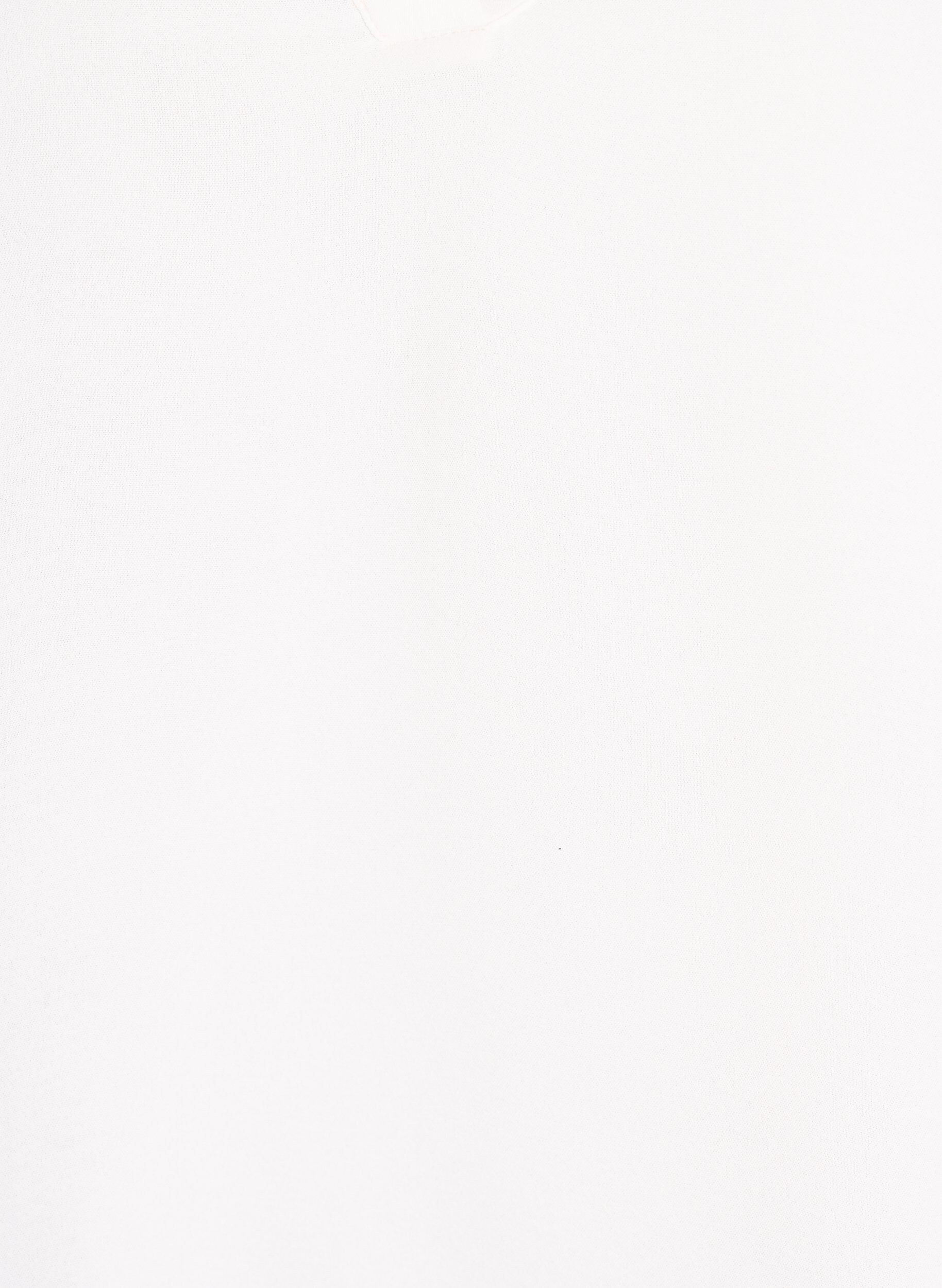 ZizziBlouse met smockmanchetten en V-hals, Vanille, Packshot image number 2