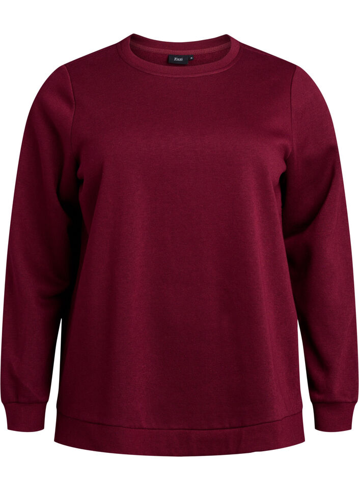 Sweatshirt met franjes, Donker Bordeaux, Packshot image number 0
