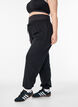 Joggingbroek met een brede tailleband, Zwart, Model image number 0