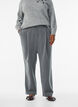 Dressebroek met hoge taille en rechte pijpen, Grijs, Model image number 2
