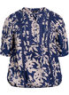 Blouse met print en 1/2 mouwen, Blauw, Packshot image number 0