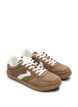 Sneakers van imitatie-su&egrave;de, Bruin, Packshot image number 1