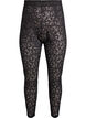 Kanten leggings met een high waist, Zwart, Packshot image number 0