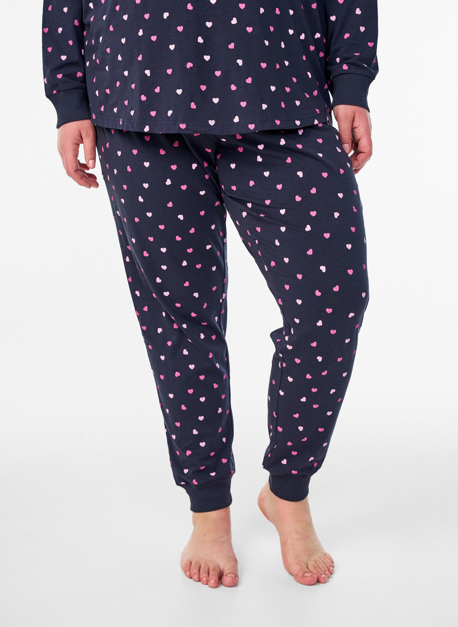 ZizziBedrukte pyjamabroek, Blauw, Model image number 2
