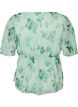 Bloemen chiffon blouse met korte mouwen, Groen, Packshot image number 1