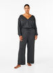 Jumpsuit met overslag en strikjes, Grijs, Model image number 0
