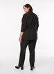 Broek met rhinestones en een hoge taille, Zwart, Model image number 1