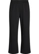 Sweatpants met hoge taille en wijde pijpen, Zwart, Packshot image number 0