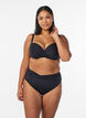 Bikinibroekje met wikkel detail, Zwart, Model image number 0