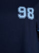 Robe T-shirt courte avec d&eacute;tails sport, Bleu, Packshot image number 2