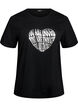 T-shirt met print, Zwart, Packshot image number 0