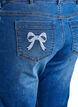 Emily slim fit denim capribroek, Blauw, Packshot image number 3