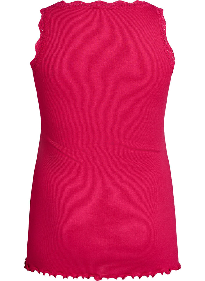 Top met kant, Roze, Packshot image number 1