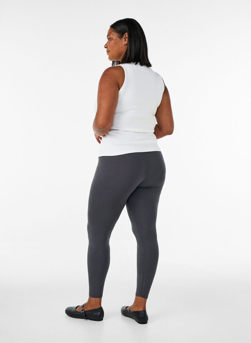 Basic legging in viscose, Grijs, Model image number 2