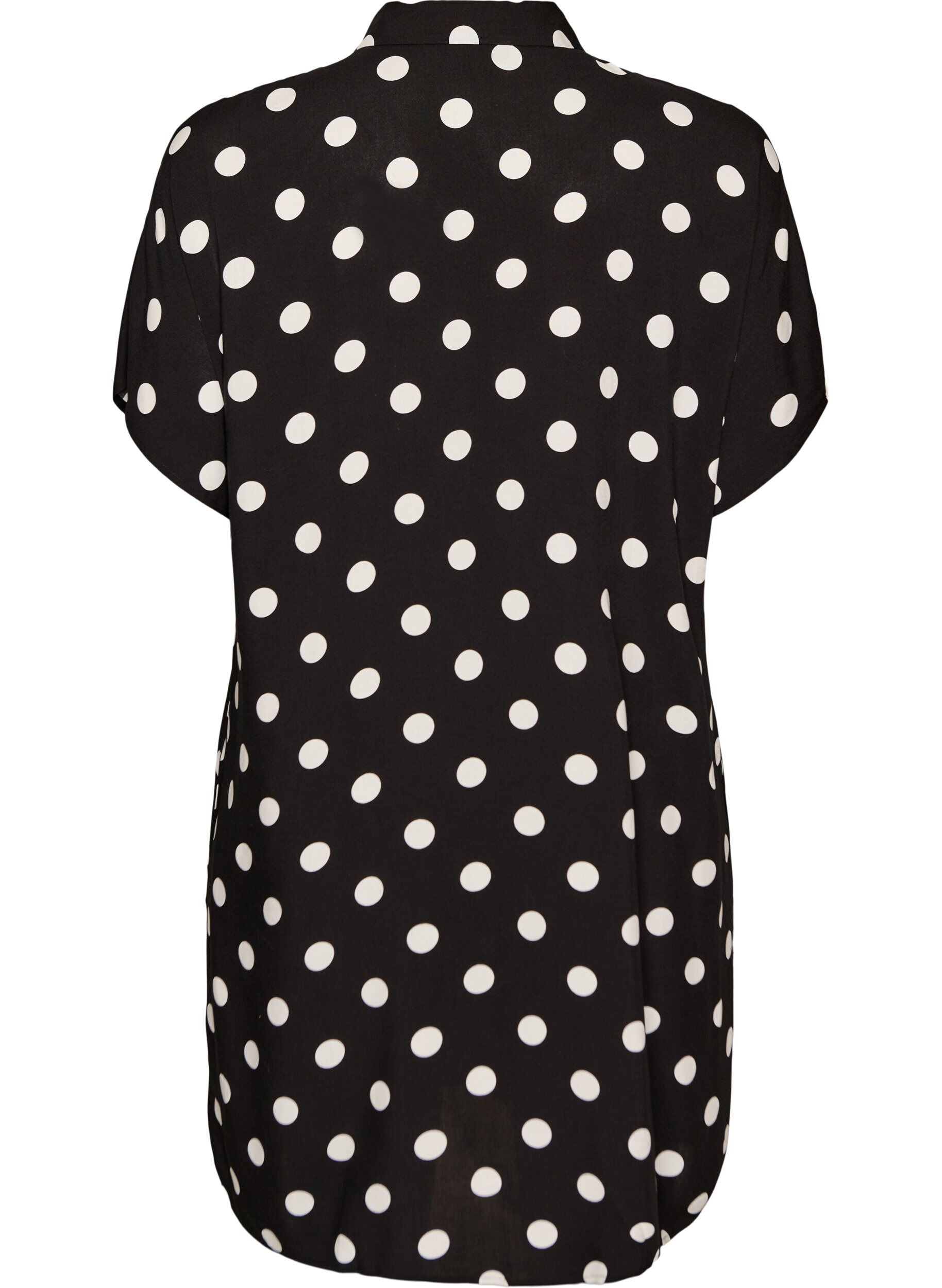 ZizziLosvallend lang shirt van viscose, Vanille, Packshot image number 1