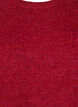 Geribde trui met 3/4 mouwen, Rood, Packshot image number 2