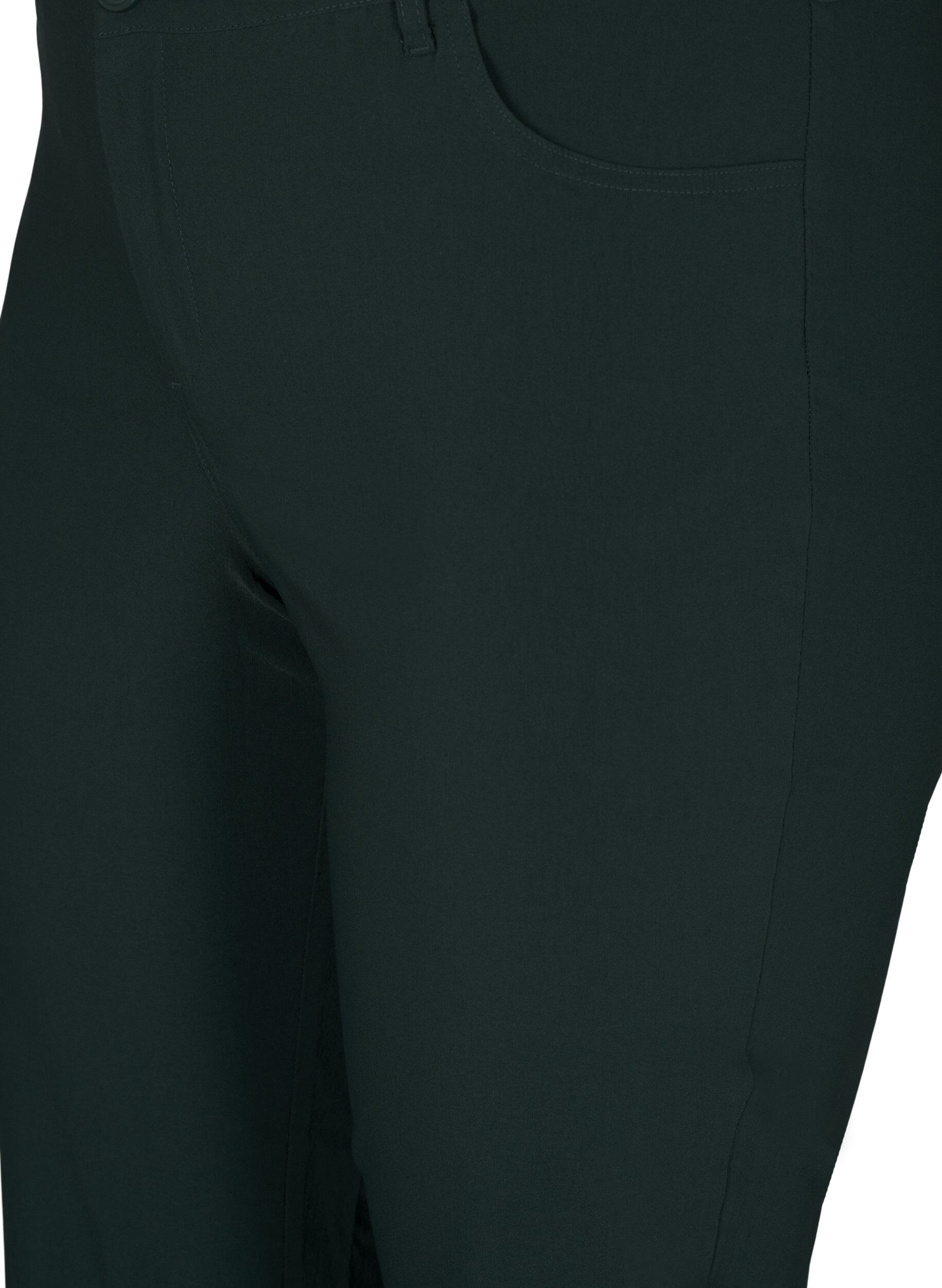 ZizziKlassieke broek van viscosemix, Groen, Packshot image number 2