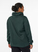 FLASH - Sweatshirt met hoge kraag en zakken, Groen, Model image number 2