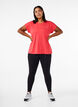 Effen gekleurd T-shirt voor sporten, Rood, Model image number 1