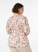 Viscose blouse met smokwerk en peplum-effect, Vanille, Model image number 2
