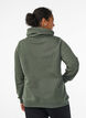 FLASH - Sweatshirt met hoge kraag en zakken, Groen, Model image number 2