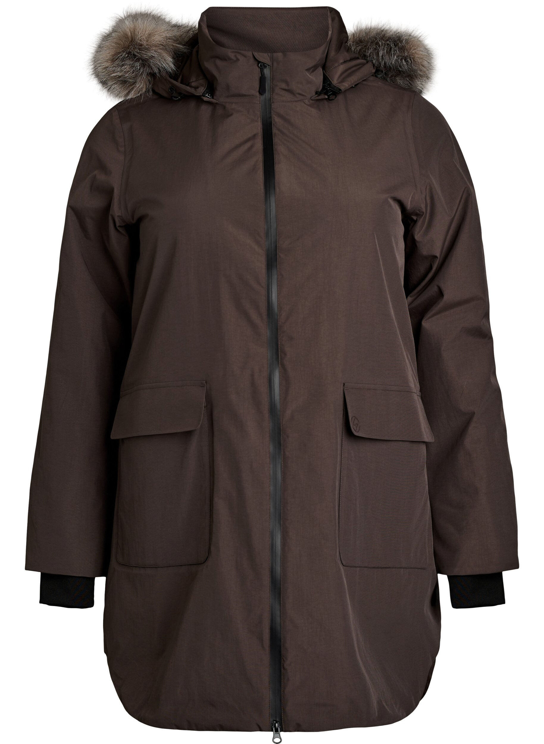 Waterdichte parka met capuchon