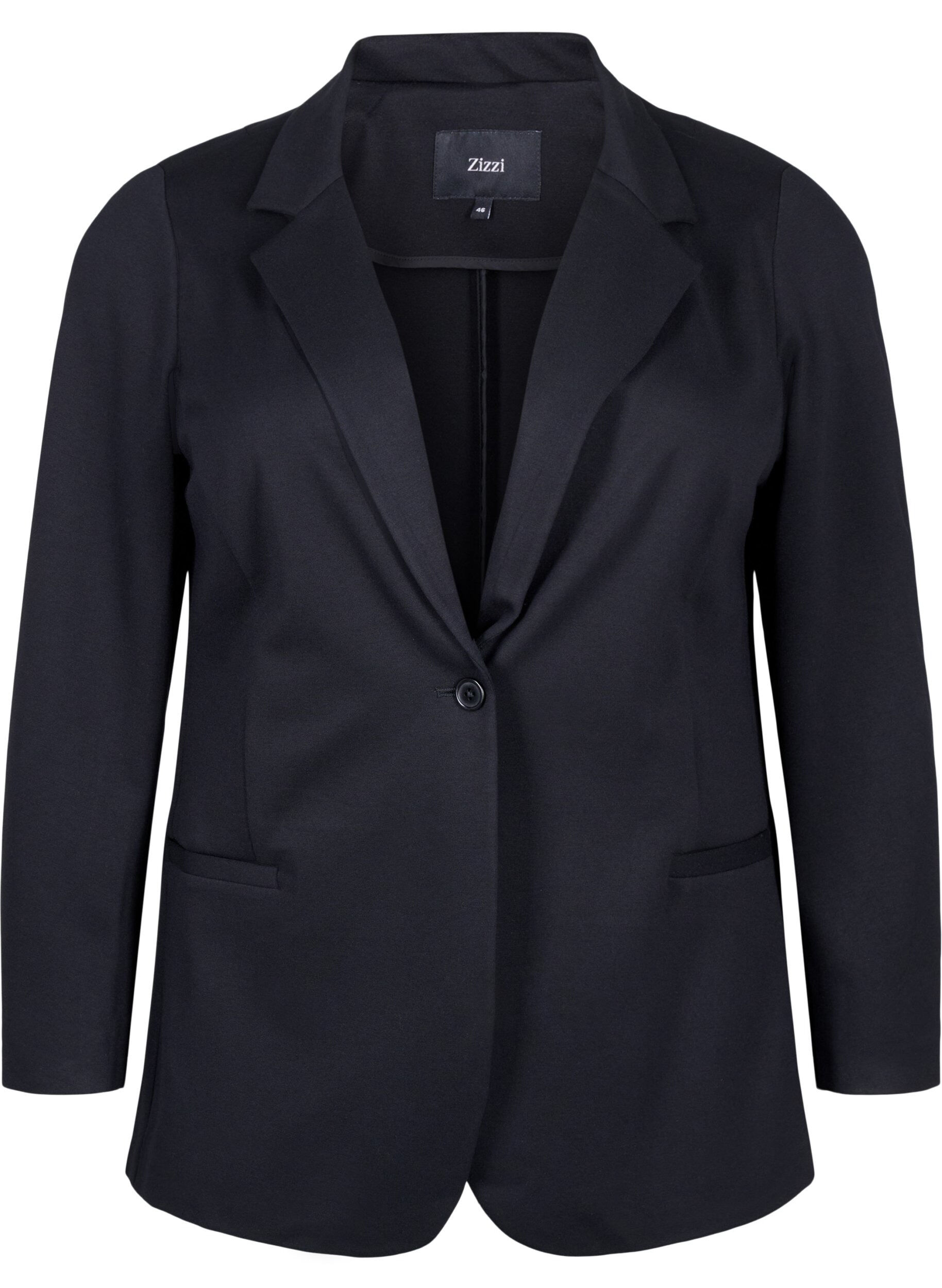 Eenvoudige blazer met knoopsluiting